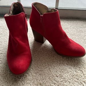 Style & Co fire red boots